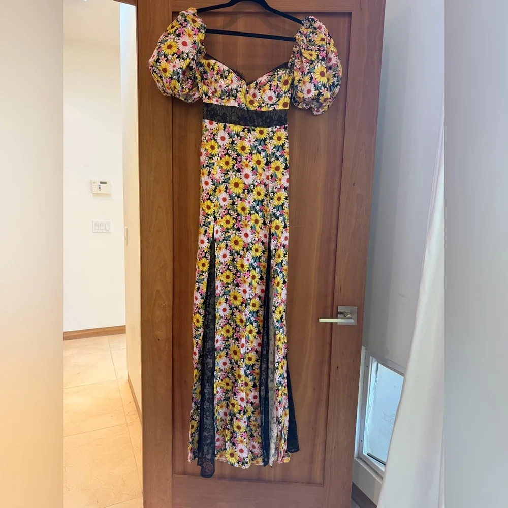 NWT For Love and Lemons Sylvia Maxi Dress - Picture 6 of 6